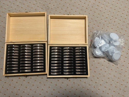 Münzbox aus kiefernholz - 2x,