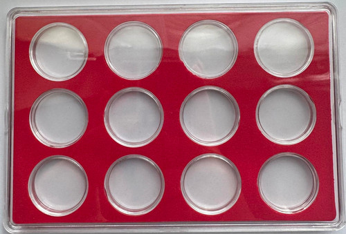 Münzbox rote einlage mit - rote,